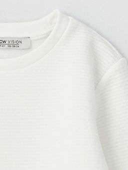 Bisiklet Yaka Uzun Kollu Erkek ?ocuk Sweatshirt - Waikiki фото 2