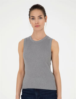 Gri Melanj Ex. Slim Fit Triko Bluz - Pierre cardin фото 3