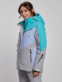 Горнолыжная куртка женская зимняя зеленого цвета 2319Z - Chunmai фото 2