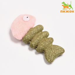 Игрушка для кошек из прессованной кошачьей мяты Рыба, 7 см