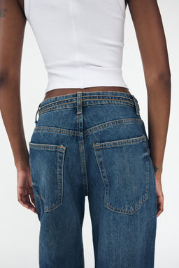 MID-RISE TAILORED BALLOON JEANS - Zara фото 6