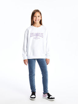 Beli Lastikli Kadife K?z ?ocuk Tayt