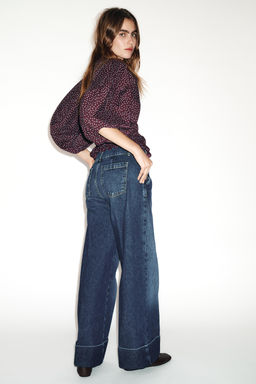 JEANS Z1975 STRAIGHT LOW-RISE TURN-UP HEMS - Zara фото 18