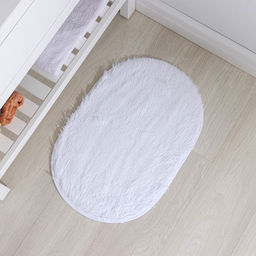 Коврик Доляна Пушистик, 38?59 см, белый  фото 5