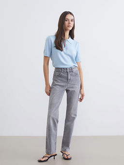 Mom Fit Kad?n Jean Pantolon