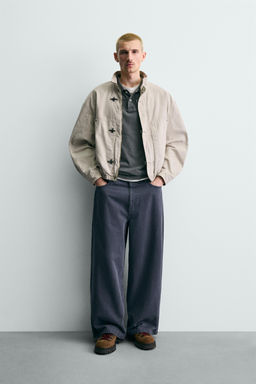CROPPED FIT FIREMAN CLASP JACKET - Zara фото 10