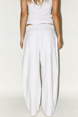 TRF BAGGY BALLOON MID-WAIST JEANS - Zara фото 46