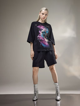 Шорты женские в черном цвете черный 132359