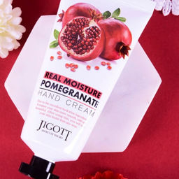 Jigott Крем для рук с экстрактом граната / Real Moisture Pomegranate Hand Cream, 100 мл