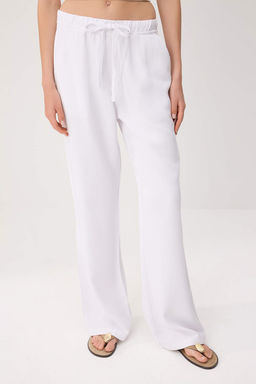 Bej More Sustainable %100 Tencel Beli Lastikli Yuksek Bel Jeans TWOSS24JE00203 - Trendyolmilla фото 45