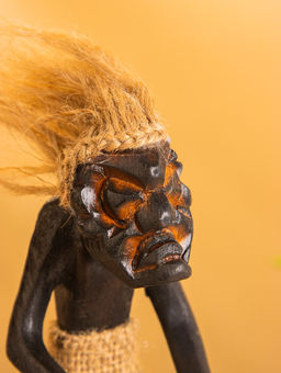 Сувенир «Абориген барабанщик», 8×9×22 см, дерево