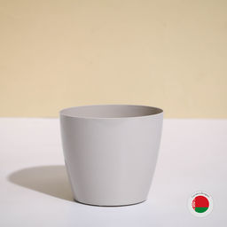 Цена за 3 шт. Кашпо для цветов, d=12.5 см, 1 л, пластик, бежевое