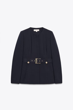 FITTED BLAZER WITH BELT - Zara фото 5