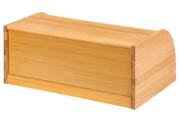 Хлебница 40*27*17 см с откидной крышкой, бамбук