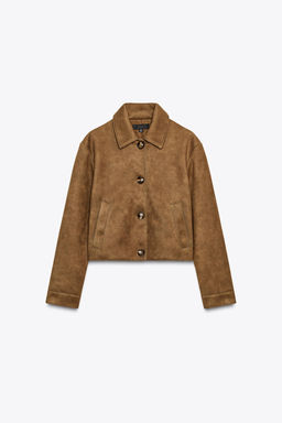FAUX SUEDE JACKET - Zara фото 5