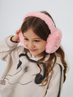 Наушники меховые FluffFold, розовые - Inzibe фото 2