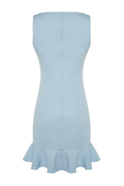 TRENDYOLMILLA Nar Cicegi A-Kesim Volanl? Dugme Detayl? Mini Dokuma Elbise TWOSS23EL02259  фото 20