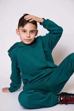 050П Детский костюм, изумруд - Knitka wear фото 3