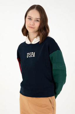 Женский темно-синий свитшот Неожиданная скидка в корзине - U.s. polo assn фото 10