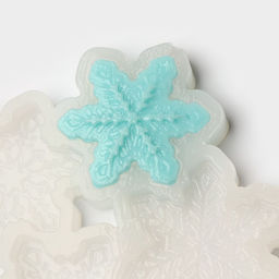 Форма для леденцов Снежинки, силикон, 6 ячеек, 17?10?0.8 см, d=5 см, d=4.5 см, прозрачная