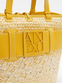 Сумка летняя с ручками ARMANI EXCHANGE SUSIE Артикул 4368302, желтый  фото 3
