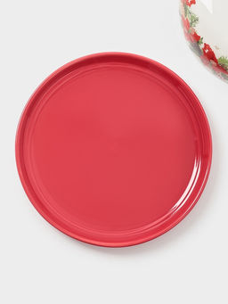 Блинница Доляна «Новогоднее настроение», 23.5×9.7 см, доломит, белая