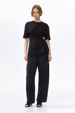 Top asim?trico con detalle drapeado - H&m фото 6