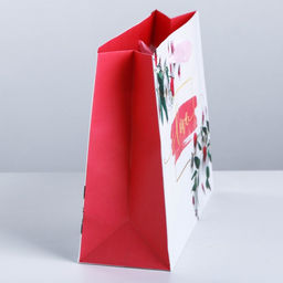 Пакет подарочный ламинированный Любовь дарит тебе счастье, 22 17.5 8 см - Дарите счастье фото 2