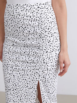 Beli Lastikli Desenli B?zg?l? Y?rtma?l? Etek