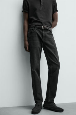 JEANS SLIM FIT B?SICO / Carb?n - Zara фото 5