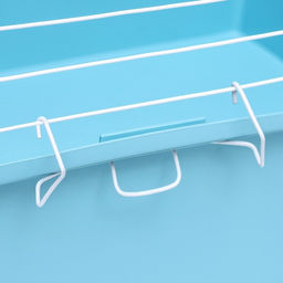 Клетка для грызунов Пижон №1 складная, 58 х 40 х 34 см (+миска, 2 кормушки), бирюзовая  фото 3