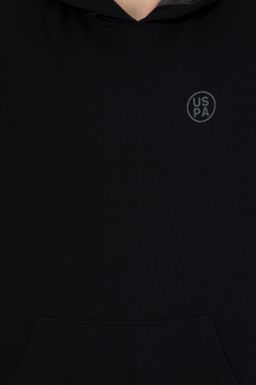 U. S. Polo Assn / Мужская черная толстовка с капюшоном - U.s. polo assn фото 6
