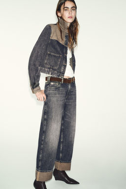 Z1975 STRAIGHT JEANS WITH TURN-UP HEMS - Zara фото 10
