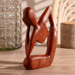 Сувенир «Думающий человек», 18×13×3 см, дерево