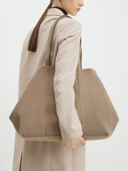 Женский шоппер TENDANCE Артикул 4352542, пыльно-бежевый фото 2