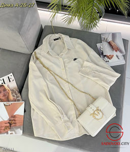 Рубашка женская однотонная