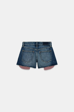 SHORTS Z1975 MOM FIT BAJO DESHILACHADO / Azul - Zara фото 8