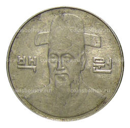 Монета 100 вон 2006 года Южная Корея