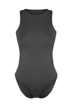 Antrasit Halter Yaka Vucuda Oturan Esnek Alttan C?tc?tl? Orme Body TWOSS20BD0044