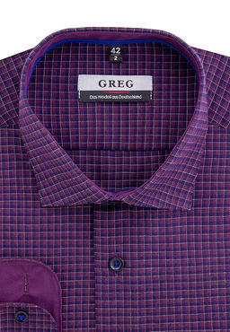 Сорочка мужская длинный рукав GREG 774/119/114/FL/Z/1p