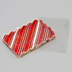 Цена за 5 шт. Коробка для печенья, кондитерская новогодняя упаковка «Загадай желание», 22×15×3 см