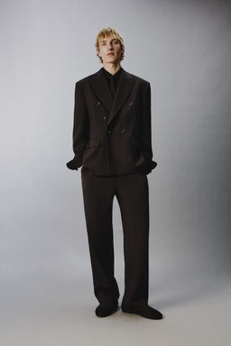 PANTAL?N TRAJE 100% LINO LIMITED EDITION / Marr?n