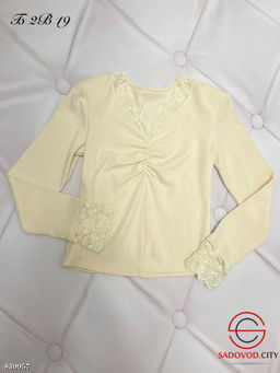 Лонгслив женский с кружевом - Bruno фото 3