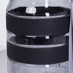 Бутылка для воды спортивная Woohooo H2O цвет Black + Gray 850 ml - Галеонтрейд фото 6