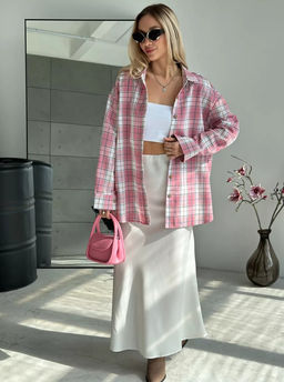 K13010 Рубашка OVER SIZE РОЗОВЫЙ_01