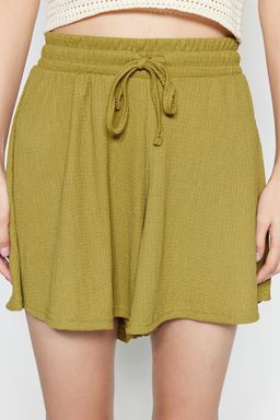 TRENDYOLMILLA Siyah Rahat Kesim Normal Bel Burumcuk/Dokulu Orme Sort TWOSS22SR0212  фото 12