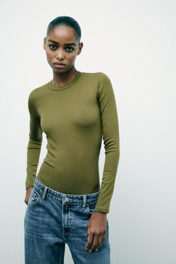 COTTON MODAL BODYSUIT - Zara фото 40