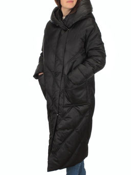 21-381 BLACK Пальто зимнее женское (200 гр. тинсулейт) - Fashion фото 3