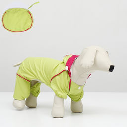 Комбинезон для собак,демисезонный с сумкой, размер L (ДС 33, Ог 45, ОШ 30 см), салатовый - Simaland фото 15