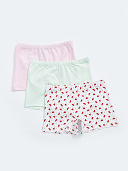 Bask?l? K?z ?ocuk Boxer 3l?